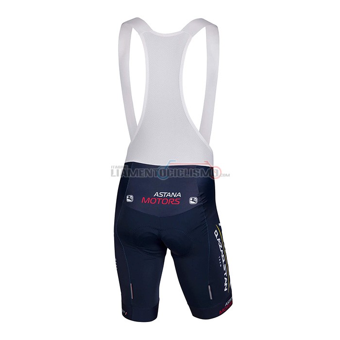 Abbigliamento Ciclismo Astana Manica Corta 2022 Bianco Blu